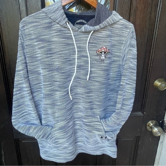 Dikotomy Other - Dikotomy Pullover Hoodie Size M Melting Mushroom Navy & White